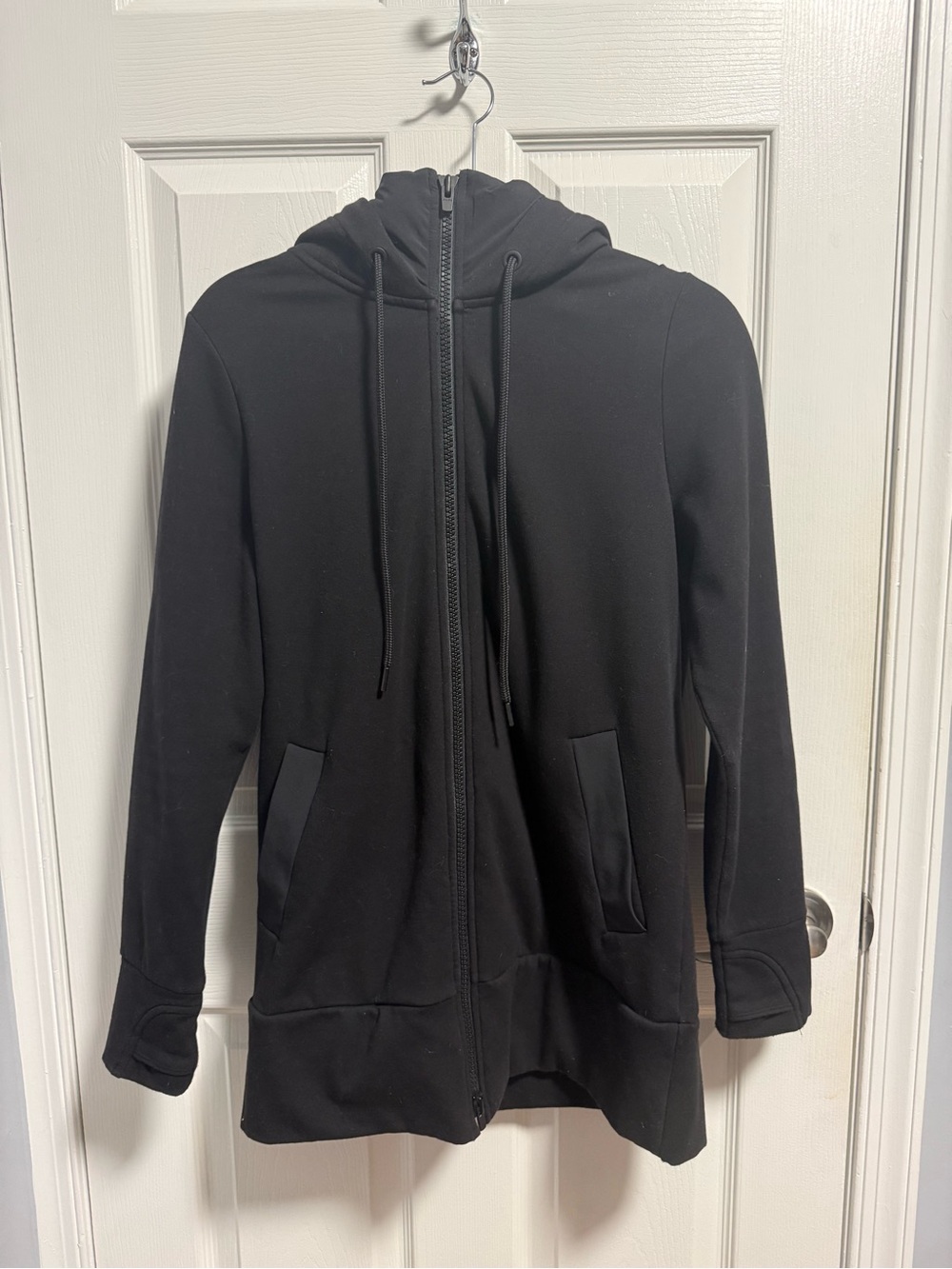 Athleta Black Lightweight Zip Hoodie Jacket
